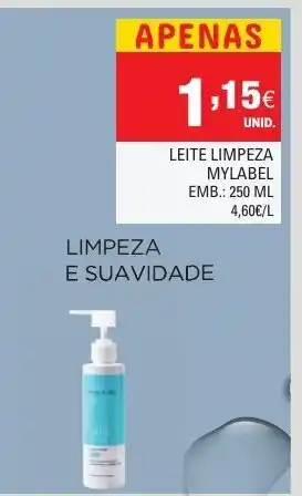 Continente Leite Limpeza Mylabel 250ml promoção