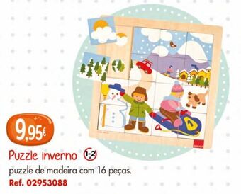 Puzzle madeira de inverno 16 peças