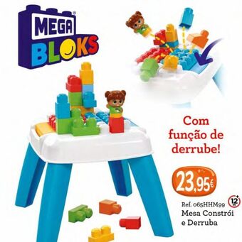 Mega bloks mesa constrói e destrói