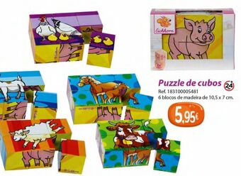 Puzzle de cubos de madeira eichhorn