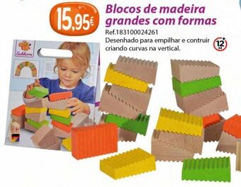 Centroxogo Blocos de madeira grandes eichhorn, 22 peças promoção