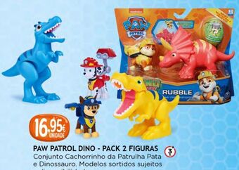 Centroxogo Paw patrol dino pack 2 figuras promoção