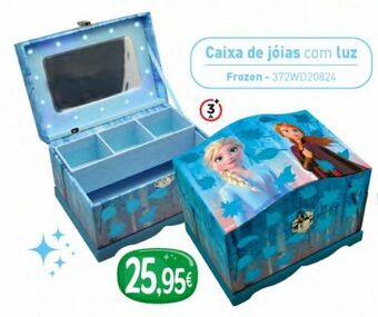 Caixa de jóias com luz led frozen ii