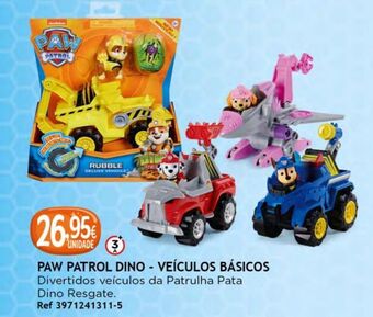 Centroxogo Paw patrol dino - veículos básicos promoção