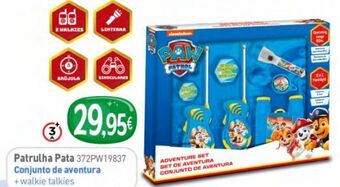 Centroxogo Set aventura e walkies patrulha pata promoção