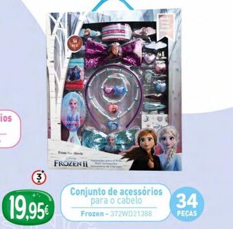 Conjunto 34 acessórios para o cabelo frozen ii