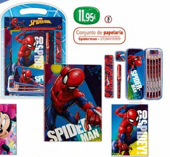 Conjunto de papelaria do spiderman