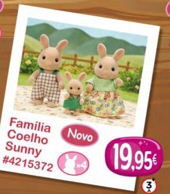 Sylvanian families família coelho sunny