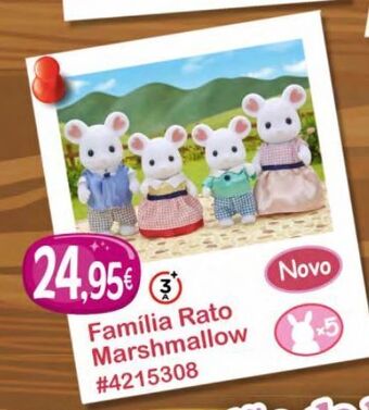 Sylvanian families família rato marshmallow