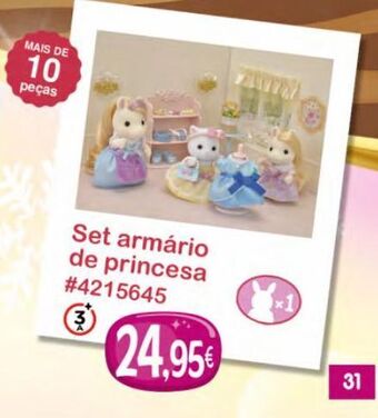 Sylvanian families set armário de princesa
