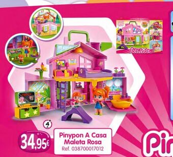 Pinypon a casa maleta rosa