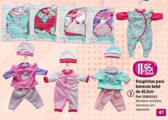 Centroxogo Ropita para bonecas bebé de 40cm promoção