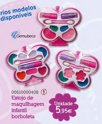 Estojo de maquilhagem infantil borboleta