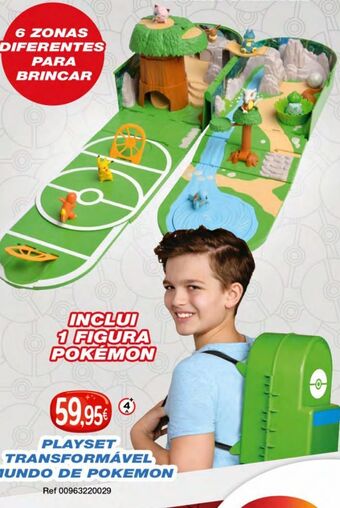 Centroxogo Playset trnsformável mundo de pokemon promoção