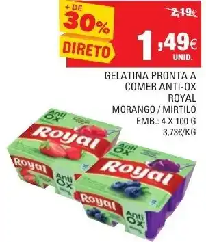 Gelatina Pronta a Comer Anti-Ox Royal 4x100g