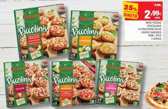 Continente Mini Pizzas Piccolinis 270g promoção