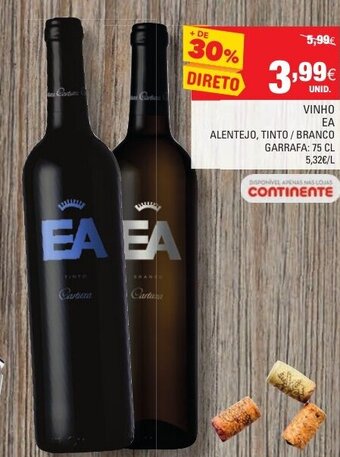 Continente Vinho EA 75cl promoção