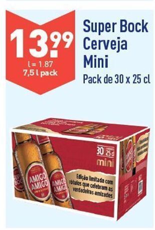 ALDI Cerveja super bock promoção