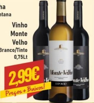 Belita Vinhos monte velho promoção