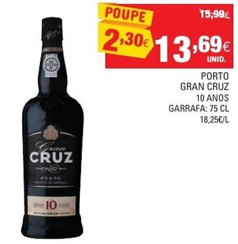Continente Porto Gran Cruz 75cl promoção
