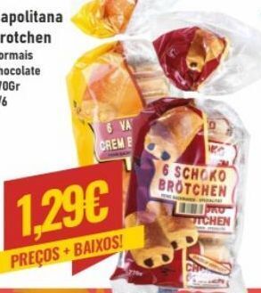 Pão doce com chocolate