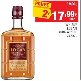 Continente Whisky Logan 70cl promoção
