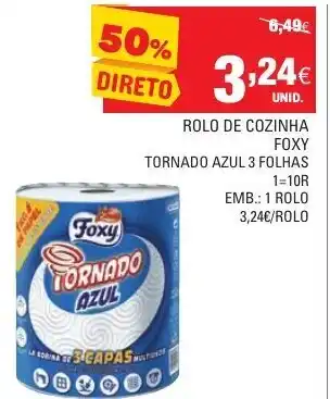 Continente Rolo de Cozinha Foxy 1 Rolo promoção