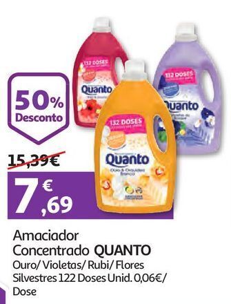 Auchan Amaciador concentrado quanto promoção