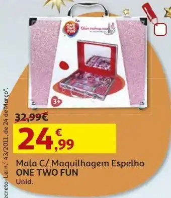 Auchan Mala c/maquilhagem espelho one two fun promoção