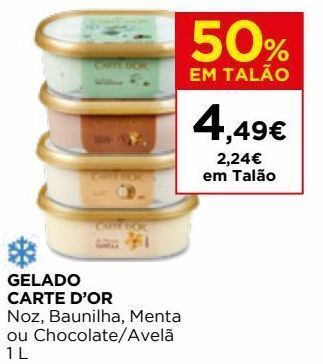 El Corte Inglés Gelados carte d'or promoção