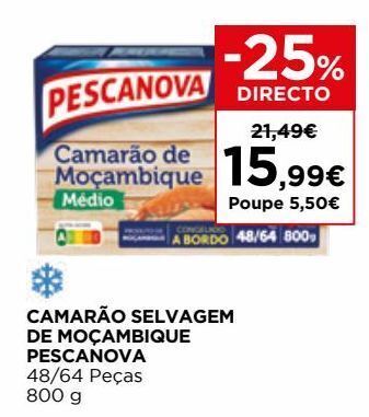 El Corte Inglés Camarão pescanova promoção