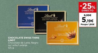 El Corte Inglés Chocolates lindt promoção