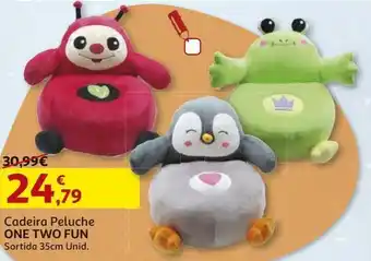 Auchan Cadeira peluche one two fun sortida promoção