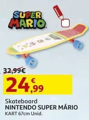 Skateboard nintendo mário kart 67cm