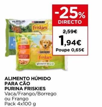 El Corte Inglés Ração para cães friskies promoção
