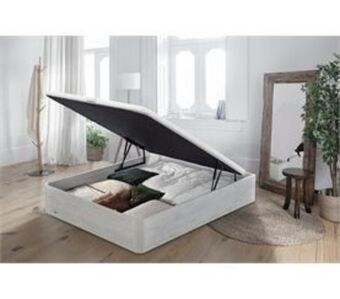 Conforama Base flex box branco beta - rebatível - cama com arrumação - roupeiro horizontal promoção