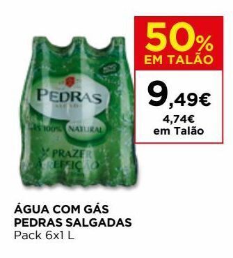 El Corte Inglés Água pedras salgadas promoção