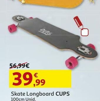 Auchan Skate longboard cups 100cm promoção