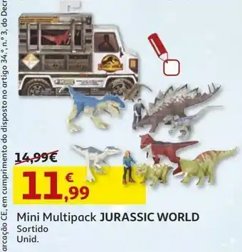 Auchan Mini multipack jurassic world sortido promoção