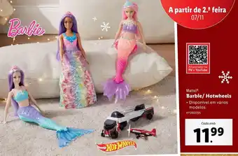 Lidl Barbie sereia barbie promoção