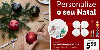 Lidl Bola para árvore de natal promoção