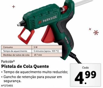 Lidl Pistola de cola parkside promoção