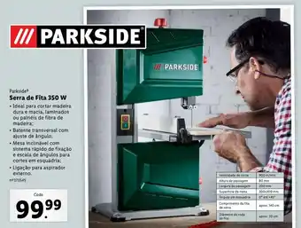 Lidl Serra de fita parkside promoção