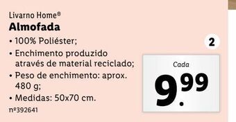 Lidl Almofadas promoção
