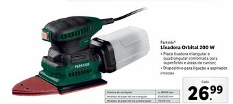 Lidl Lixadeira elétrica parkside promoção