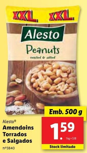 Lidl Amendoim alesto promoção