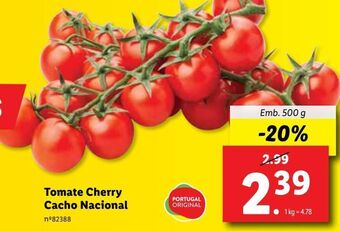 Lidl Tomate cherry promoção
