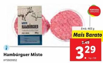 Lidl Hambúrguer misto promoção