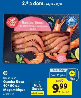 Lidl Gambas ocean sea promoção