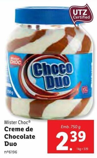 Lidl Creme de chocolate promoção